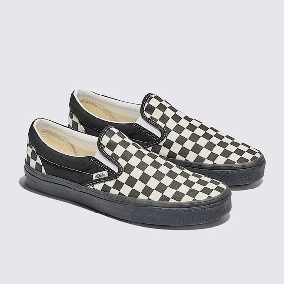 VANS Authentic Black White Checkerboard Classic Slip-On Shoe Mens Size 11 NEW - Picture 10 of 12